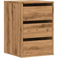 vidaXL Ladekast 40x41x58 cm bewerkt hout artisanaal eikenkleurig