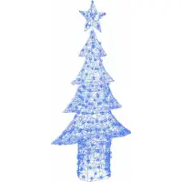 Syfax Kerstboom met 240 LED Blauw 180 cm Acryl