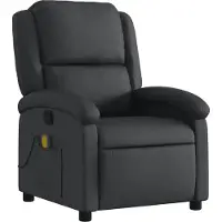 Sonstiges Massagestoel echt leer zwart