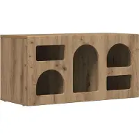 Syfax TV-kast ELST 80 x 35 x 40 cm Artisan Eiken Bewerkt hout