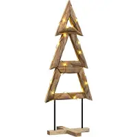 Syfax Kerstboom met standaard Bruin 149,5 cm Massief teakhout