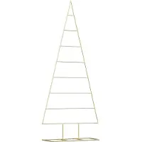 Syfax Metalen kerstboom met standaard Goud 181 cm Poedergecoat staal