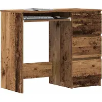 Prolenta Maison Exclusive - Bureau met uitstraling van oud hout, 90x45x76 cm, houtvezel