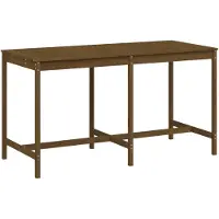 Syfax Tuintafel 203,5x90x110 cm massief grenenhout honingbruin