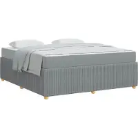 vidaXL Bedframe Lichtgrijs 180 x 200 cm Stof