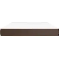 Syfax Pocketveringmatras medium 140x190x20 cm kunstleer bruin