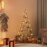 Prolenta Maison Exclusive - Metalen kerstboom voor decoraties, zwart, 125 cm