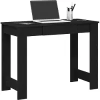 Prolenta Maison Exclusive - Bureau, zwart, 100x45x75 cm, houtvezel