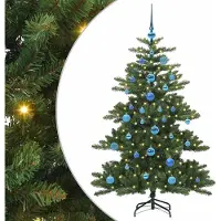 Syfax Kunstmatige Inklapbare Kerstboom Groen 150 cm PVC en staal