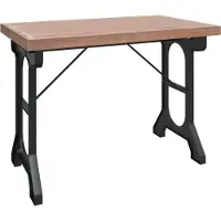Syfax Eettafel 110x65x82 cm massief vurenhout en ijzer