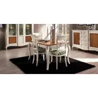 AEA Tisch Möbel Esstisch Naturholz Retro Style Esszimmer Wohnzimmer Esstische Tische