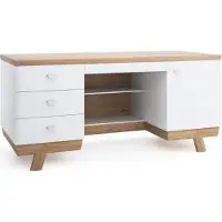 AEA Moderner Schreibtisch Tisch Schreibtische Büro Office Chef Tische Holz Aspen