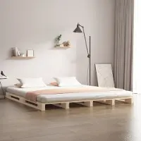 Prolenta Maison Exclusive - Palletbed, 180x200 cm, massief hout