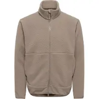 Only & Sons Fleece jas 'ONSJason' lichtbruin