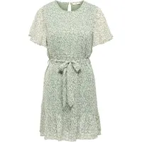 ONLY Jurk 'JDYCelia' lichtgroen / wit