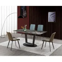 AEA Luxus Möbel Design Esszimmer Garnitur Essgarnitur Stühle Tisch Gruppe 5tlg. Set