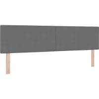 vidaXL LED Hoofdbord met hoofdeinde Lichtgrijs 180 cm Corduroy stof