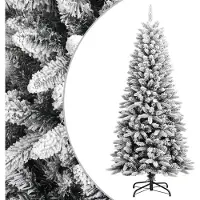 Syfax Kunstkerstboom met sneeuw 150 cm PVC en PE