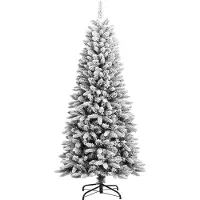 vidaXL Kerstbomen. Warm wit. Gemaakt van PVC, kunststof, staal en PE
