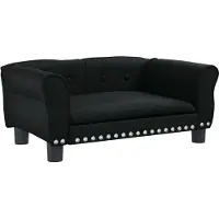 Syfax Hondenmand 70x45x30 cm kunstleer zwart