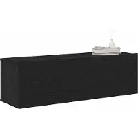 Syfax TV-kast 2 pcs Zwart 100 x 30 x 30 cm Bewerkt hout