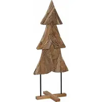 Syfax Kerstboom met standaard Bruin 151 cm Massief teakhout