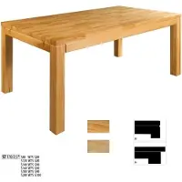 AEA Eettafel, houten tafel, tafel voor woon- en eetkamer, afmetingen 160x90, massief houten eettafel, echte houten tafel