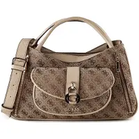 GUESS Handtas 'Jessa' chamois / chocoladebruin