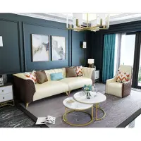 AEA Designer Couch Tisch Rund Tische Runde Sofa Metall Glas Beistell Wohn Zimmer