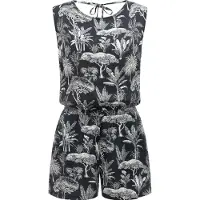 Ragwear Jumpsuit 'Zella' antraciet / wit