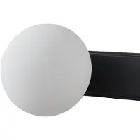 LUCANDE Wandlampe , Myrra, Zwart, Badkamer, Aluminium, Modern