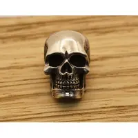 925 Sterling zilver hanger doodskop - stoere doodshoofd hanger van zilver - zilveren hangers gothic - sterling zilveren horror hangertjes - doodskoppen hangers
