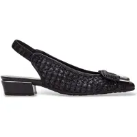 Hispanitas Dames Zwarte Azucena schoenen (38), Leer, Plat, 1 tot 3 cm, Geen, Casual, Feest, Klassiek RHV264658