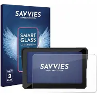 Savvies 3 Stuks Screenprotector - geschikt voor Carpuride W702 Plus 7" - beschermfolie glas transparant