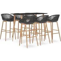 Prolenta Maison Exclusive - Barset, 7-delig, zwart en grijs