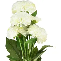 Viana Kunstbloemen decoratieve dahlia's kunstwit 50cm