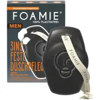 Foamie 3-in-1 Solid Shower Gel & Shampoo voor Mannen – Met Actieve Kool & Rozenhout – Voor Haar, Gezicht & Lichaam – 90 g