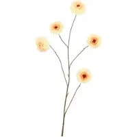 DK Design Daan Kromhout - Kunstbloem - Zinnia - Perzik - Peach - Geel - 106 cm - zijden bloem