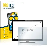 BROTECT - Screenprotector voor POS-systemen met 10.1 inch Schermen [221 mm x 130 mm, 15:9] Folie Beschermfolie matte 2 Stuks