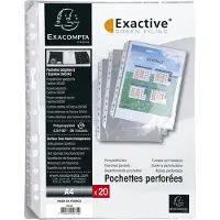 Exacompta Exactive Showtassen A4 Glad Transparant PP (Polypropeen) Boven 5834E 100 Stuks