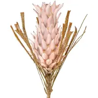 Viana Exotische kunstbloem roze grote ananasbloesem 74cm