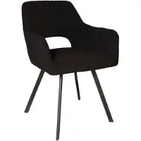 Lizzely Garden & Living SET DEAL: 4 stuks Eetkamerstoel Joeri zwart teddy eetstoel design zetel
