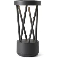 Faro Sokkellamp buiten Twist, zwart, Aluminium, Modern, LED buitenlamp