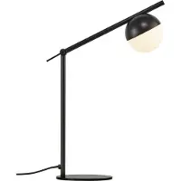 Nordlux Contina-tafellamp-G9-opaal glas/zwart
