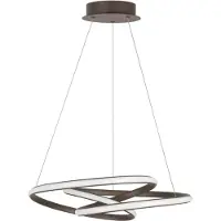 Lyora Design hanglamp Menton koffie bruin