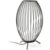 Faro LED terraslamp Cage in kooiconstructie, zwart, Aluminium, Modern