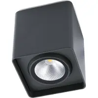 Faro Decente LED plafondspot Tami voor buiten, alu / grijs / zink, Aluminium, Modern, LED plafondlamp