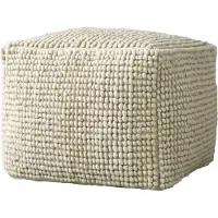 Creative Collection Suna Pouf, Natuur, Wol