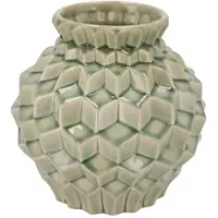 DK Design Daan Kromhout - Vaas - Gia - Groen - Structure - 3D effect - 19x19 - Keramiek