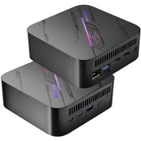 Blackview MP100 Mini PC - AMD Ryzen 5 7430U - 16 GB DDR4 RAM - 512 GB M.2 SSD - Windows 11 Pro - Tot 4,3 GHz - WiFi 6 - 4K UHD - BT 5.2 - Microcomputers voor thuis - gaming - kantoor - Zwart